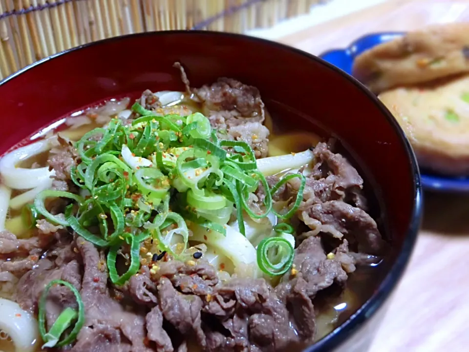 肉うどん  枝豆がんも|Hiroshi  Kimuraさん