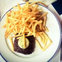 Flat Iron Steak and Fries from Bouchon|sooprcoolchicaさん