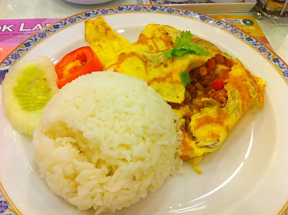 Snapdishの料理写真:ข้าวไข่ยัดไส้หมูสับ 🍚🍳🐷 #tooklaedee #foodland|Gamgamntpさん