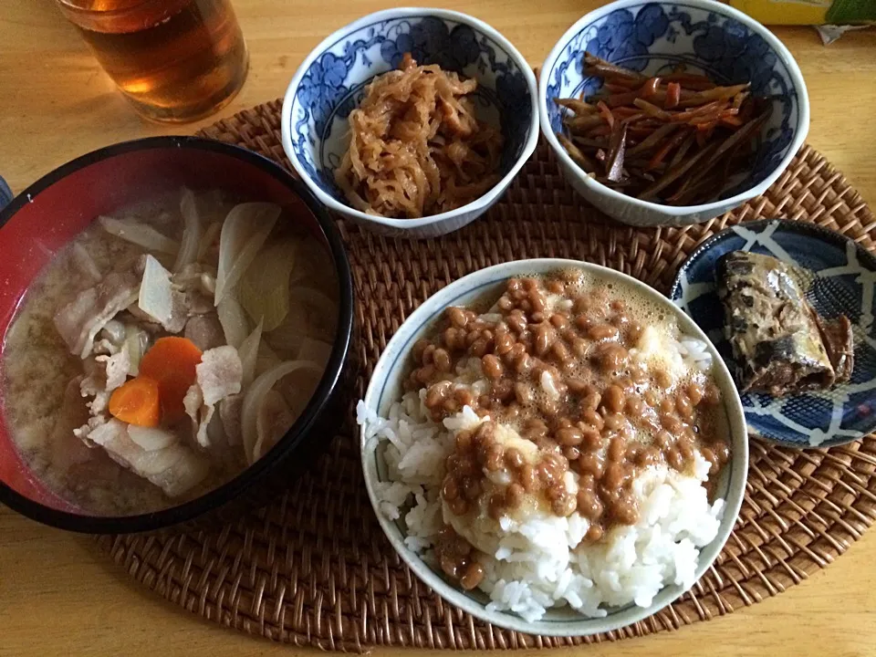 Snapdishの料理写真:朝ごはん。きょは日本食で。|pinさん