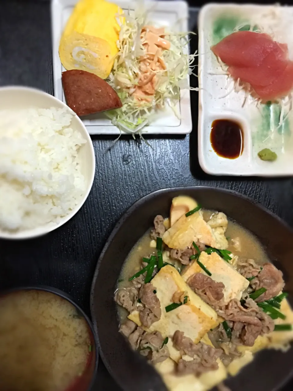 牛肉豆腐みそ煮定食 730円|エイコーワールドさん