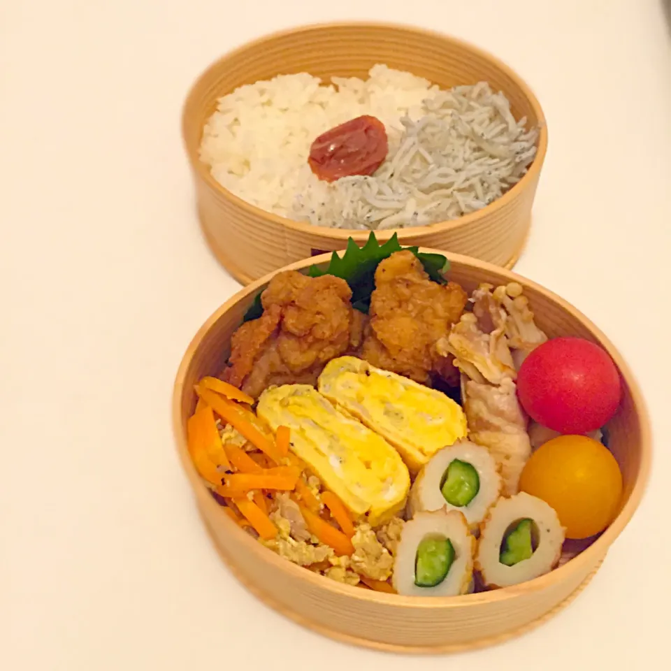 Snapdishの料理写真:曲げわっぱお弁当|きちきちさん