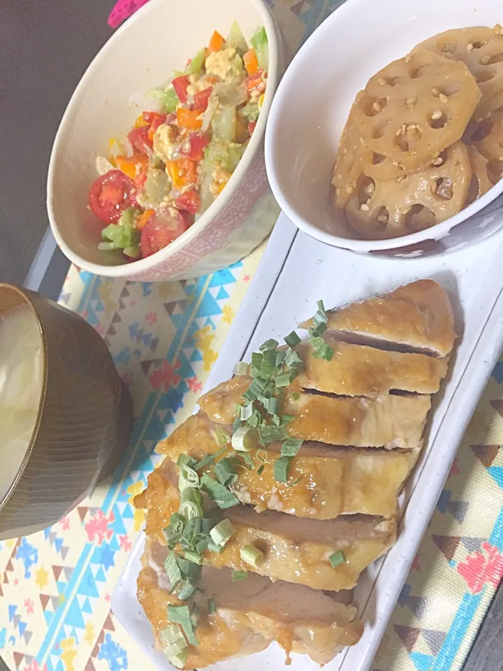 晩御飯！チキンの甘酢照り焼き꒰ ૢ❛ั◡❛ั ॢ✩꒱|みーこさん