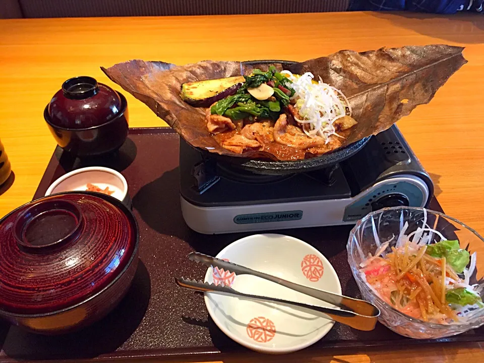 飛騨旨豚のほうば味噌焼き＼(^o^)／|すかラインさん