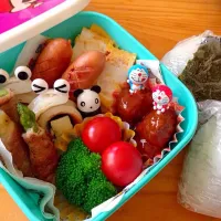 Snapdishの料理写真:長男くん…中体連おにぎり弁当2日目|りえさん