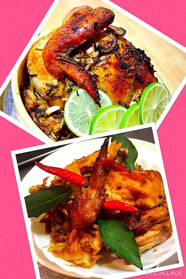 From left-over "Lechon Manok" turns to "Lechon-Kawaling Manok"|Laarni Nabongさん