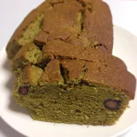 Snapdishの料理写真:抹茶と黒豆のパウンドケーキ|Yuuki Satoさん