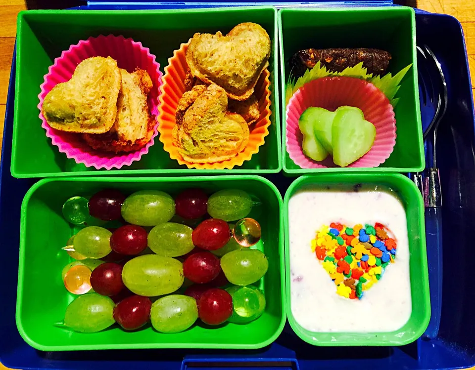 Heart Bento Lunch and Two Snacks|Cheryl Melnickさん