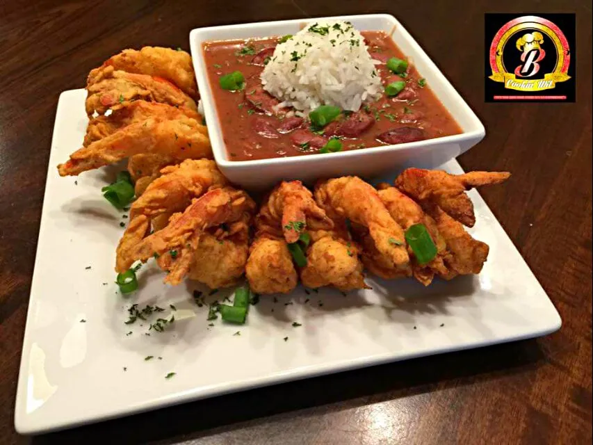 🎶🔱The Soul Food Experience with My Friend Chef B 🔱🎶 Red Beans and Rice with Fried Shrimp #Seafood #Louisiana #Lifestyle ♨♨♨|Alisha GodsglamGirl Matthewsさん