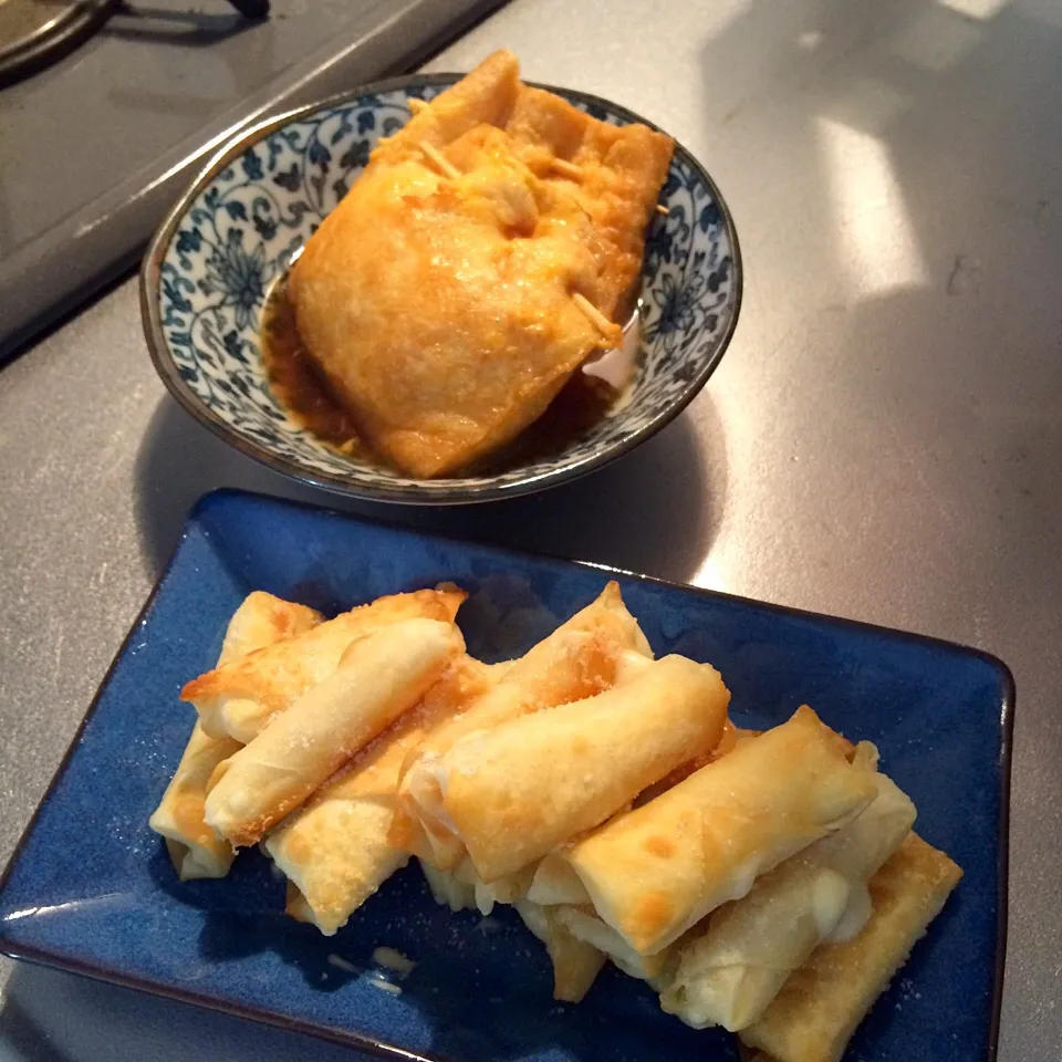 チーズ餃子、卵巾着|やまださん