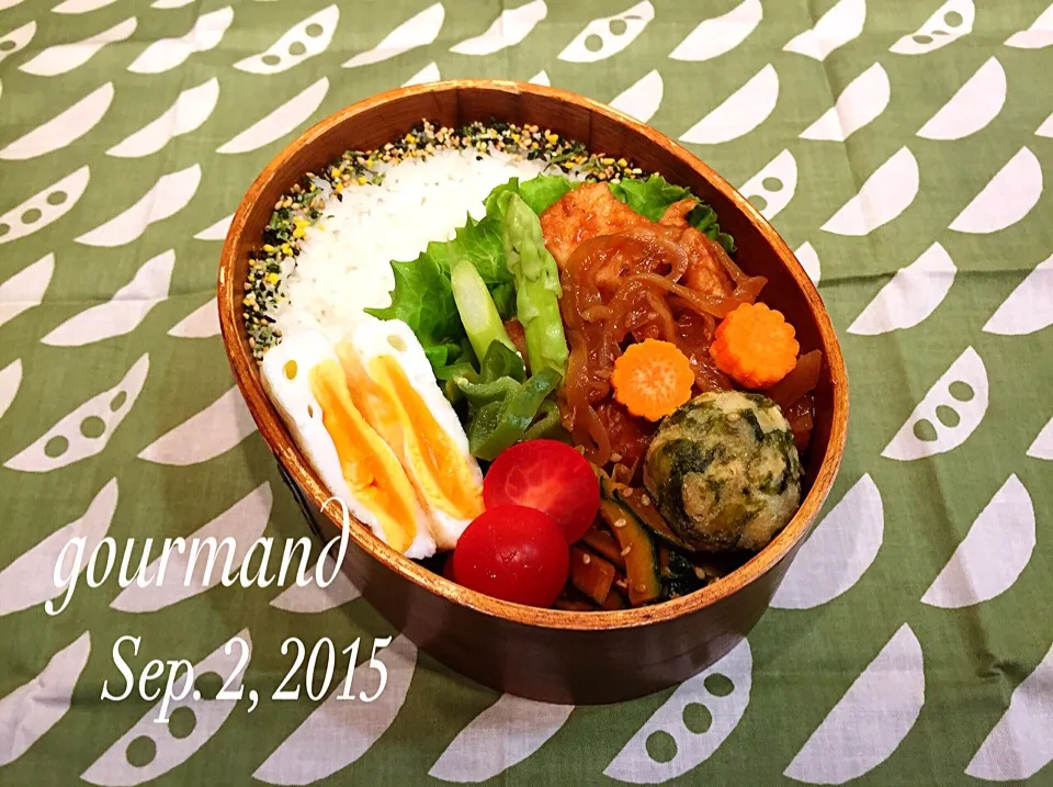 Snapdishの料理写真:2015.9.2 息子お弁当♪|プーティさん