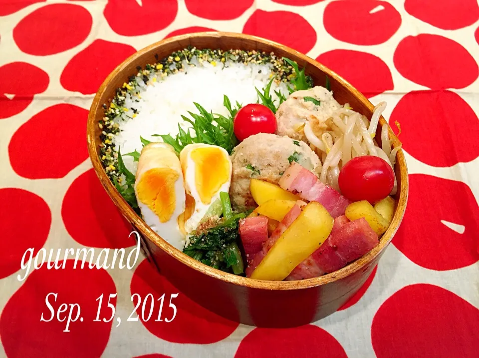 Snapdishの料理写真:2015.9.15 息子お弁当♪|プーティさん