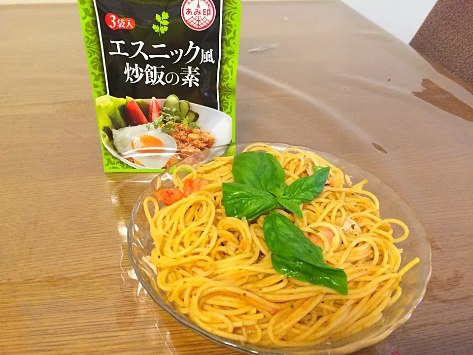 Snapdishの料理写真:パスタで和えてみました^_^|chunさん