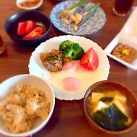 Snapdishの料理写真:朝ごはん|かにゃあさん