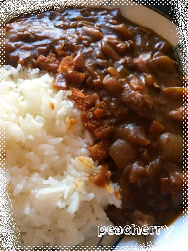 Snapdishの料理写真:今夜はカツカレー٩꒰ ๑′◡͐`꒱♡|☆ぴ〜ちゃん☆さん