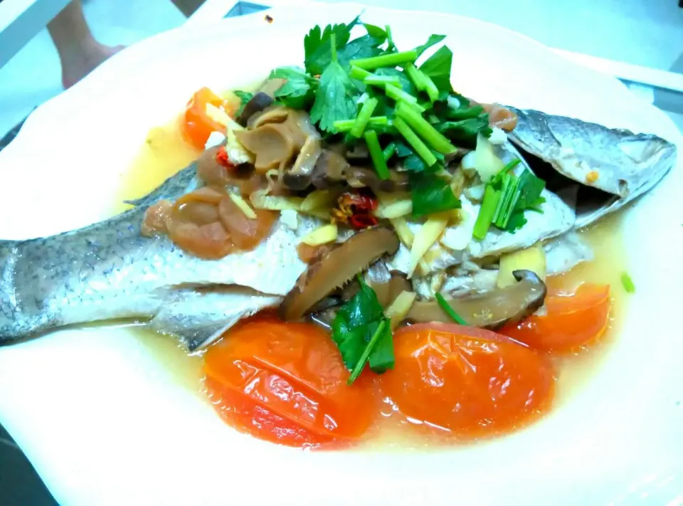 steam fish with plum sauce|rosemary tanさん