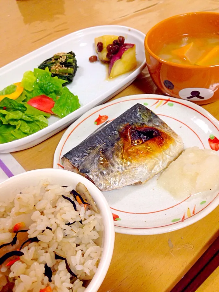 晩ご飯🐟鯖‼️|かわちさん