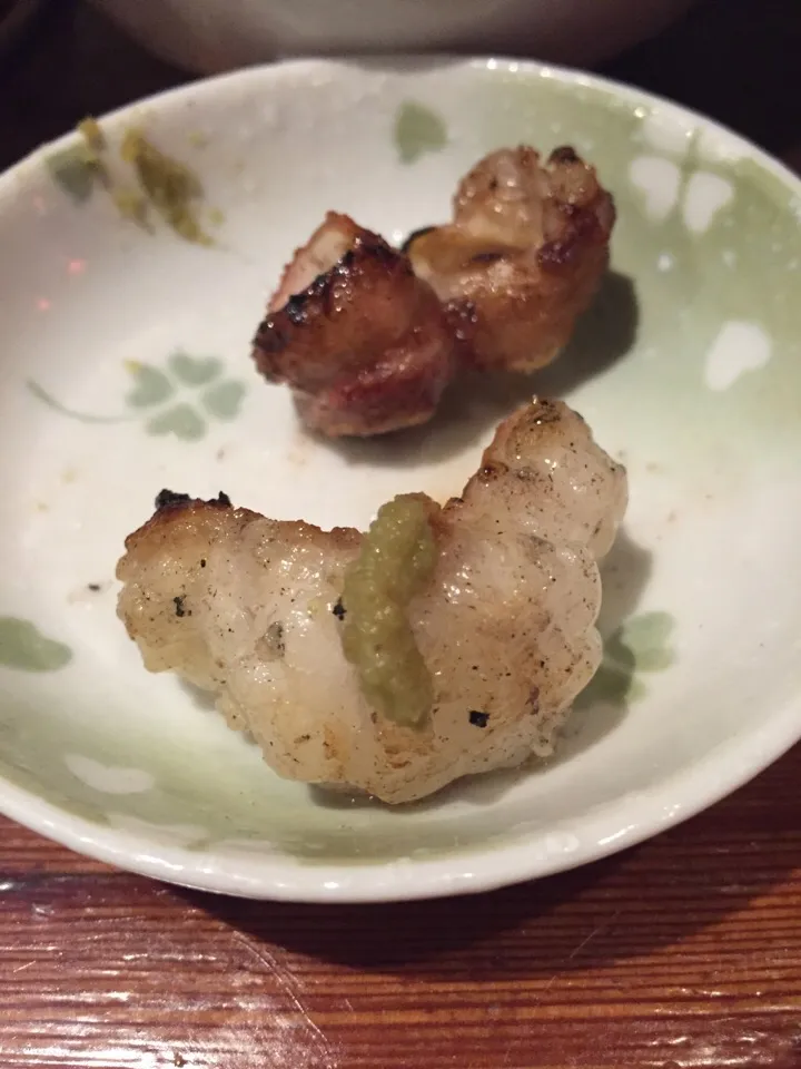 Snapdishの料理写真:孤独のグルメで有名になったここんちは塩モノは柚子コショウ付けて食べるのがオススメだそうで。めちゃウマ^_^|MORiさん