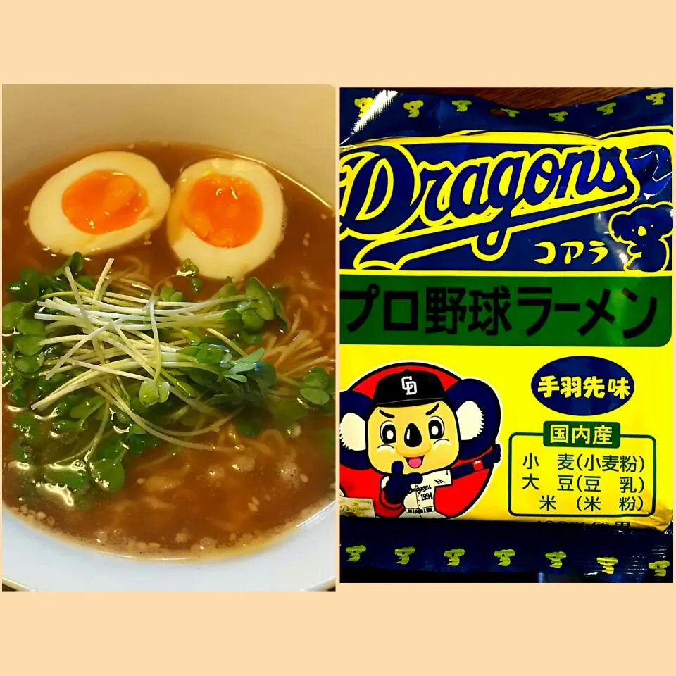 Snapdishの料理写真:プロ野球ラーメン ドラゴンズ
手羽先味|哲さん