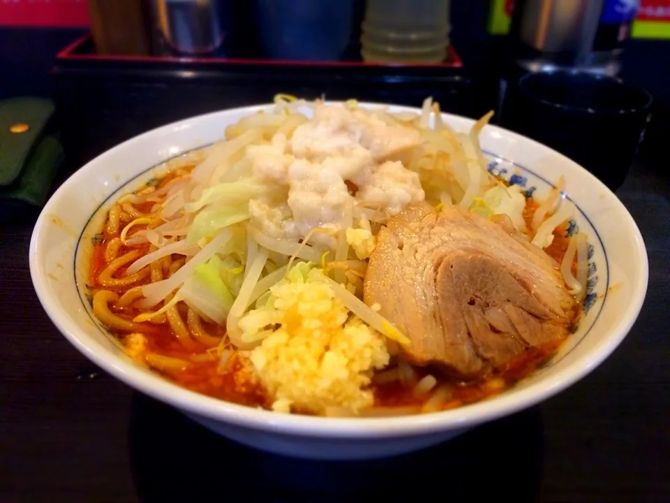 ラーメン 特盛 辛味 ニンニクアブラ|さとうさんさん