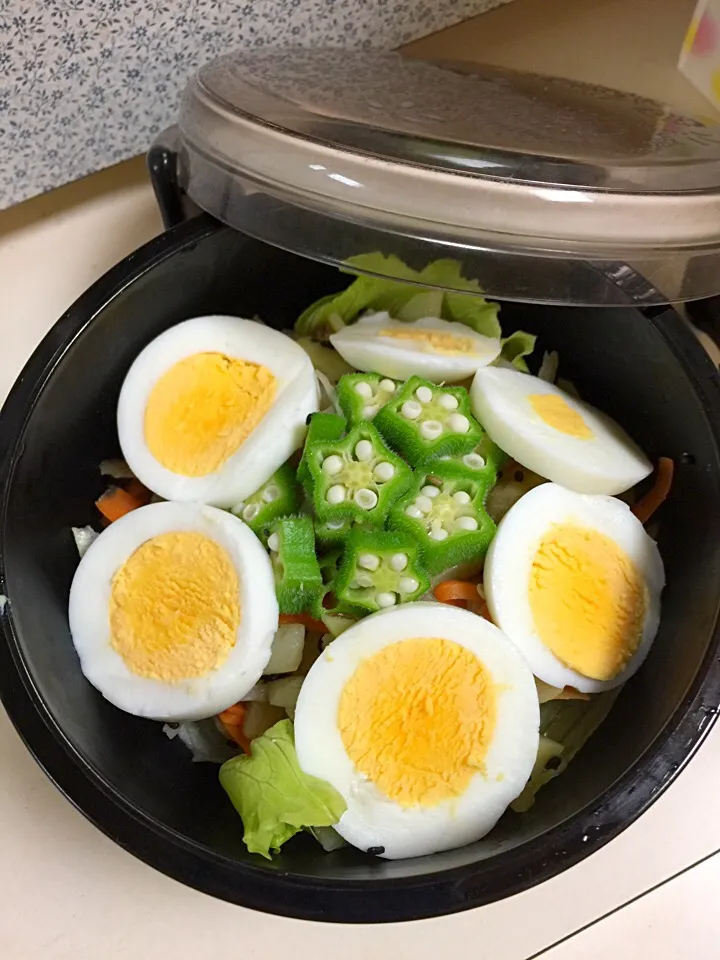 食物繊維とタンパク質サラダ|舞さん