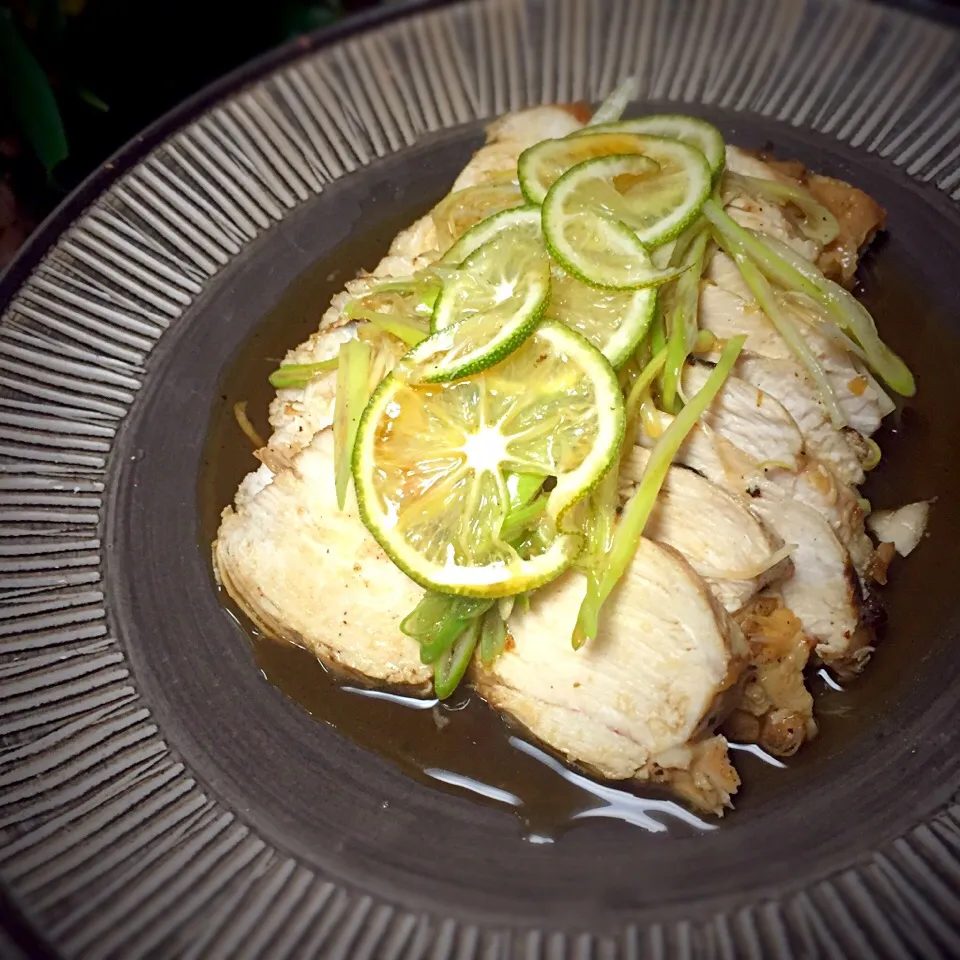 鶏胸肉の蒸し焼き かぼす漬け|TKさん