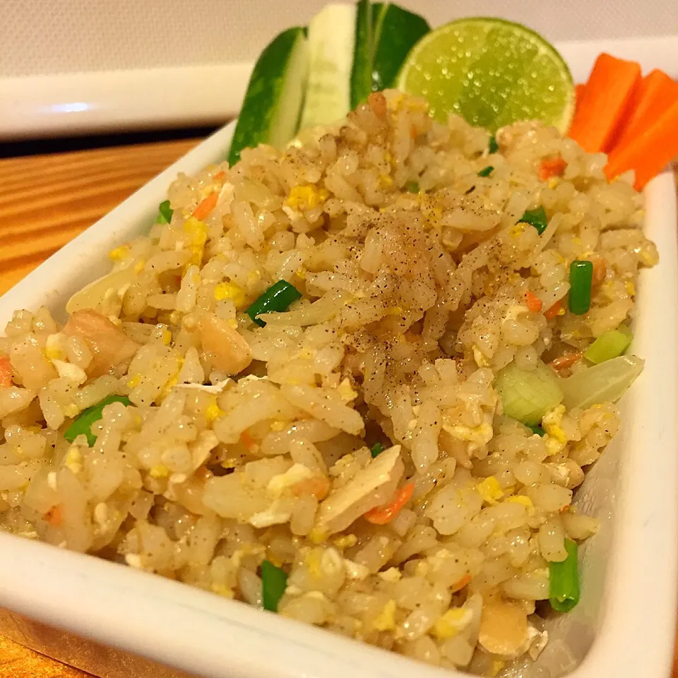 Salmon fried rice|Koong Loveableloveさん