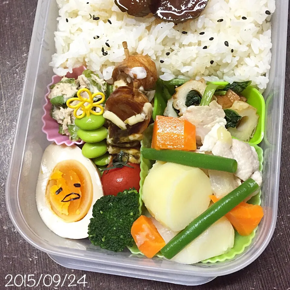 Snapdishの料理写真:09/24お弁当⚘ᗾᐝ|ふくろう女子さん