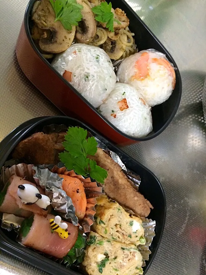 Snapdishの料理写真:高1息子弁当|kayokoさん