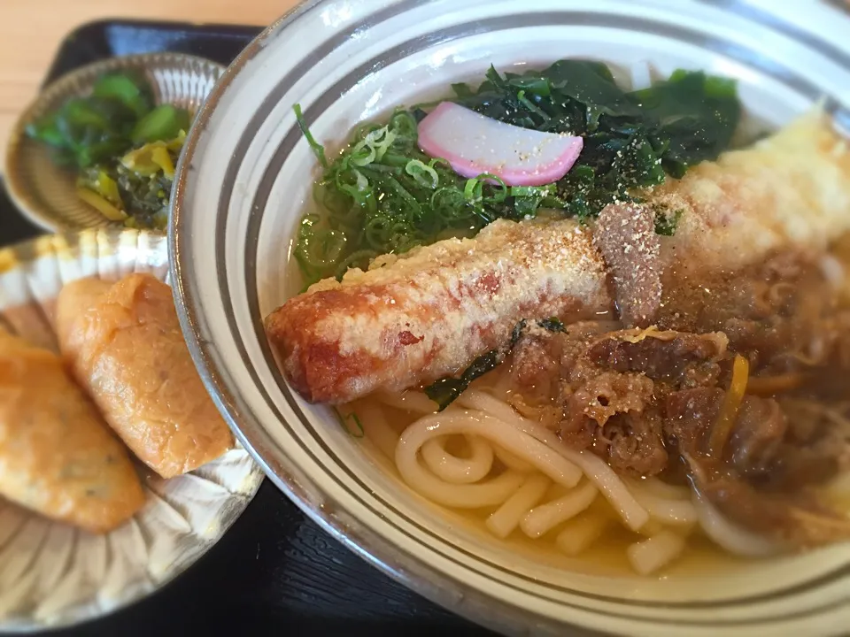 ランチ 今日はちくわ天とお肉のセット|naoko shimoshimbaraさん