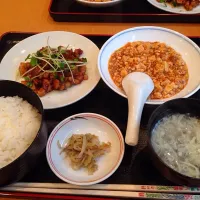 Snapdishの料理写真:麻婆豆腐定食|yamazatさん