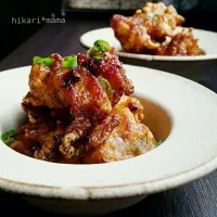 鶏ムネと玉ねぎの唐揚げ🙆