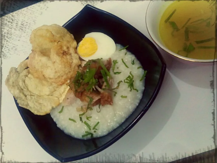 porride with chicken soup #Main dish #Indonesian cuisine #Healthy #Vegetable #Soup/Stew #Chicken #Eggs|rainyさん