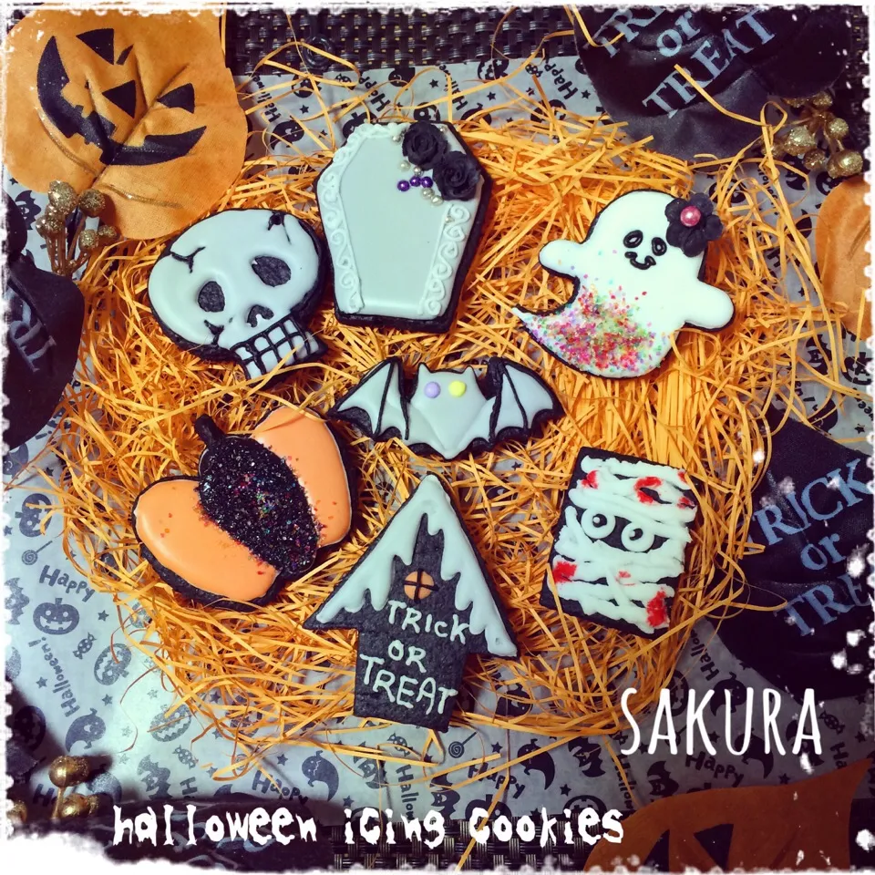 Snapdishの料理写真:🎃ハロウィンアイシングクッキー👻|さくちんさん