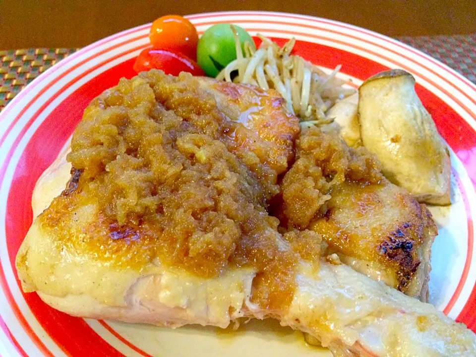 Snapdishの料理写真:tellcky's Chicken sauteed apple sauce🍴Apple Dinner🍎ﾃﾙちゃんのﾁｷﾝｿﾃｰｱｯﾌﾟﾙｿｰｽ🍏|🌈Ami🍻さん