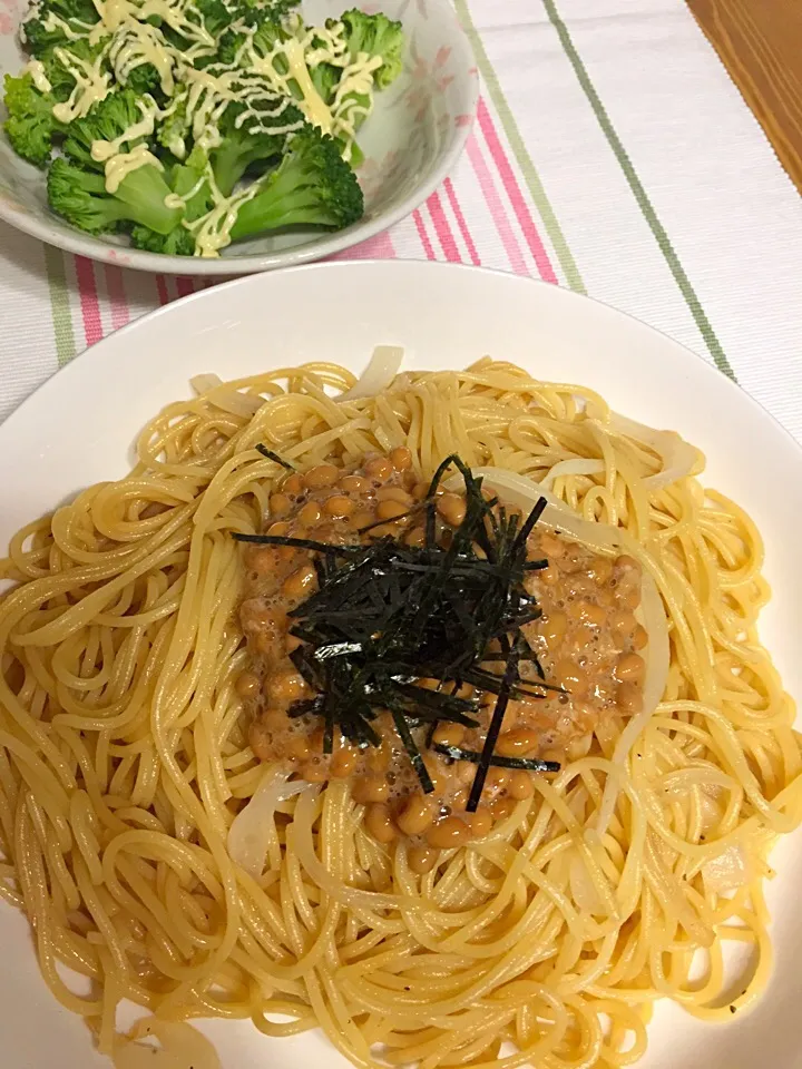 natto pasta (japanese taste pasta)
permented soy beans pasta🍴|Reiko Araiさん