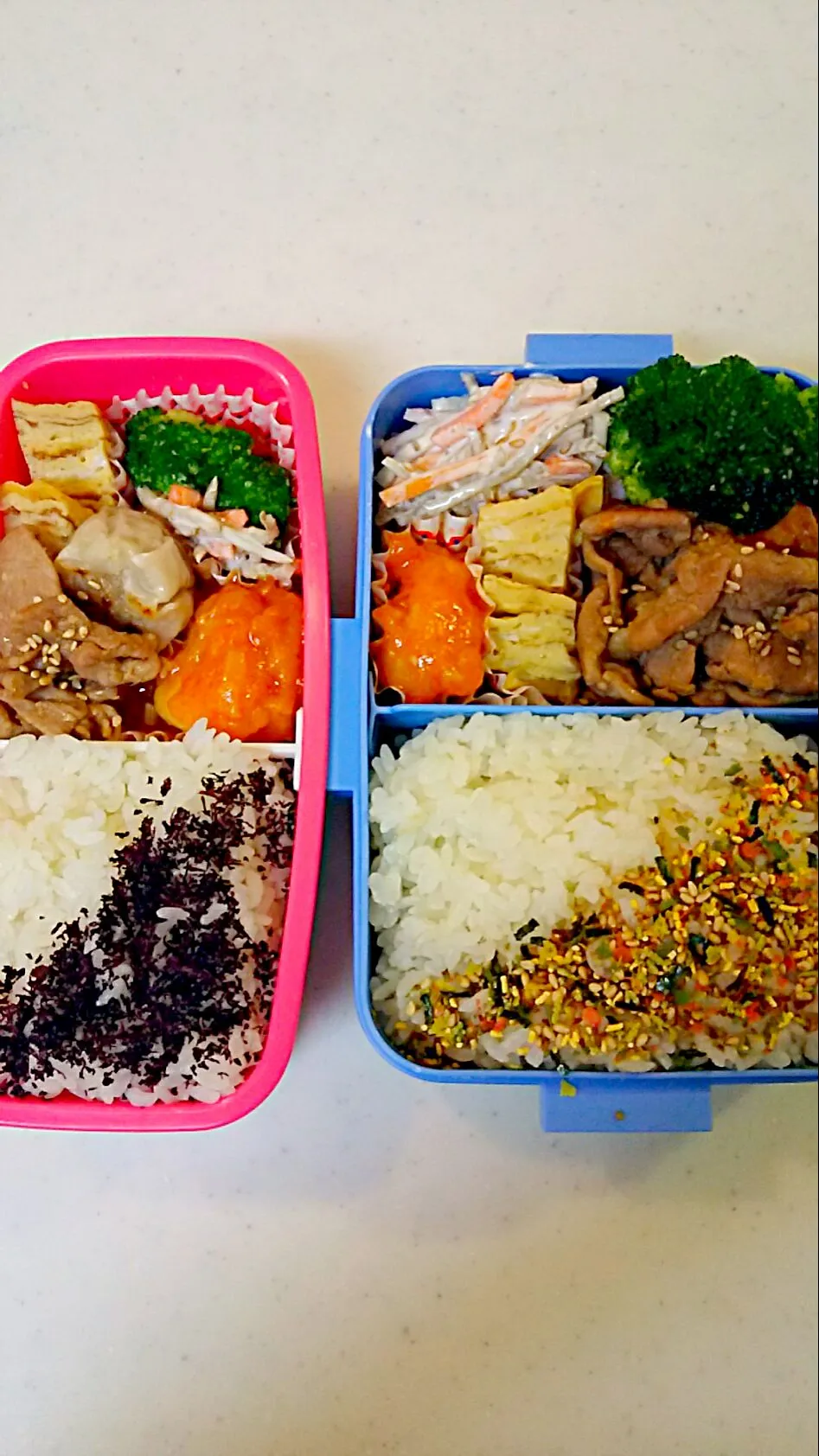 Snapdishの料理写真:今日の長男弁当🍱と私弁当🍱〰💃フッツー😁⤴|Sayakaさん