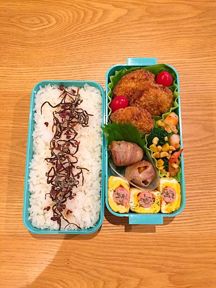 リメイクコロッケ＊弁当♪|hiromiさん