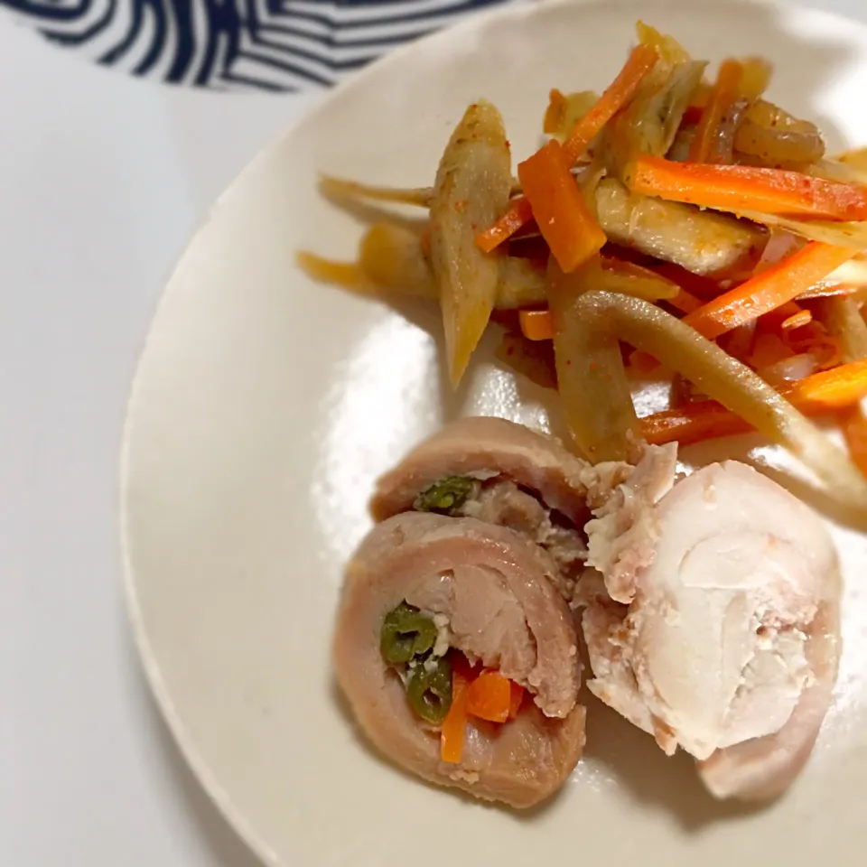 鶏ハムときんぴら|yun-nuさん