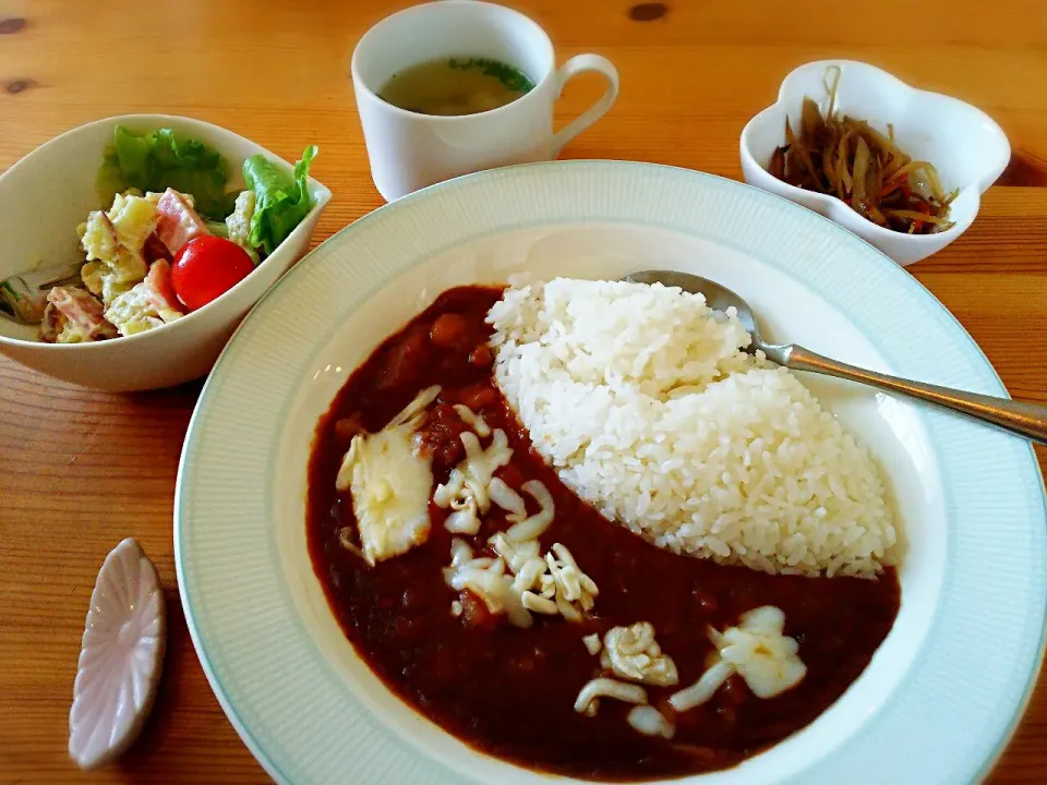 Snapdishの料理写真:昼ごはん、カレーset ～🎵|☆Yumi☆さん