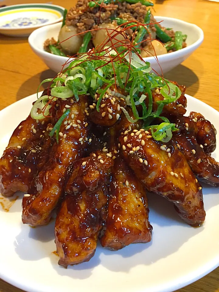 鶏胸肉の名古屋味噌風フィンガーチキン|まつださんさん