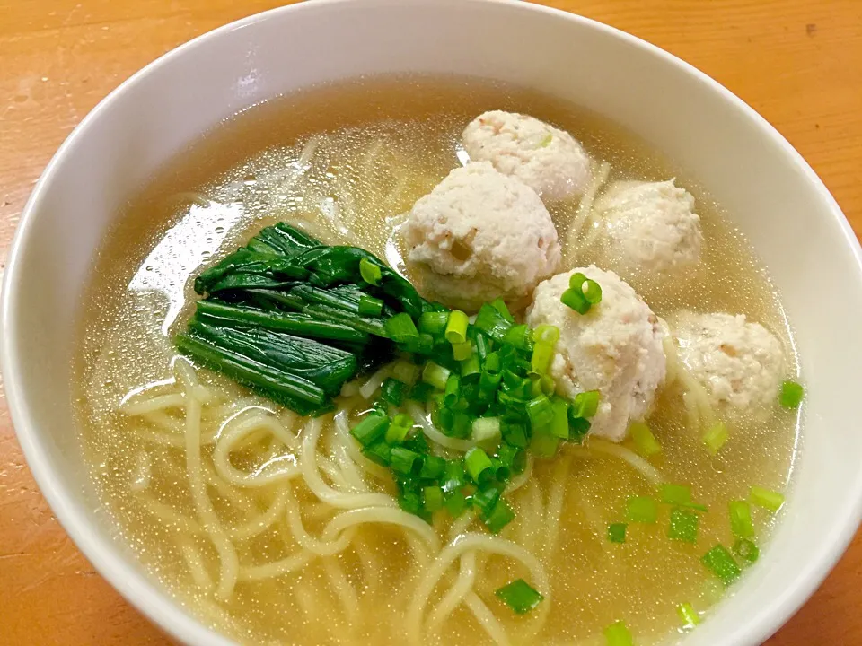 鶏団子さっぱり塩ラーメン|ルドルフさん