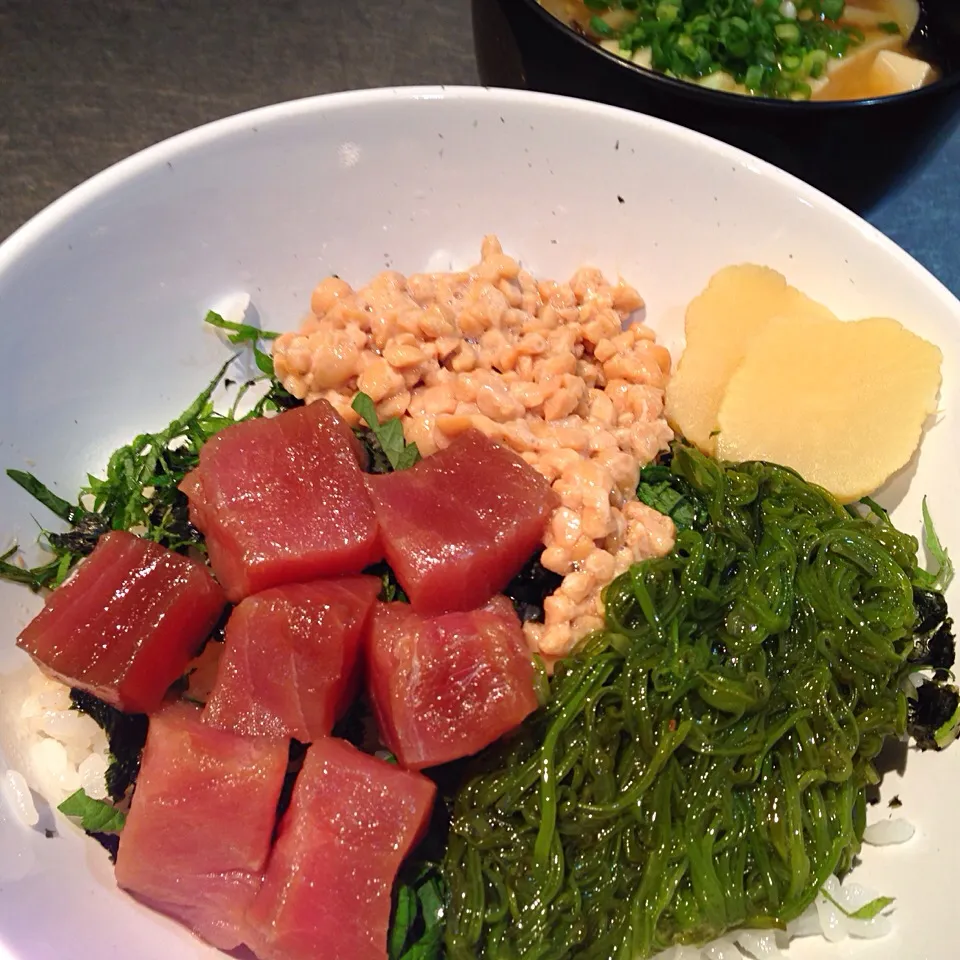 漬けマグロのネバネバ丼|seiko Oさん