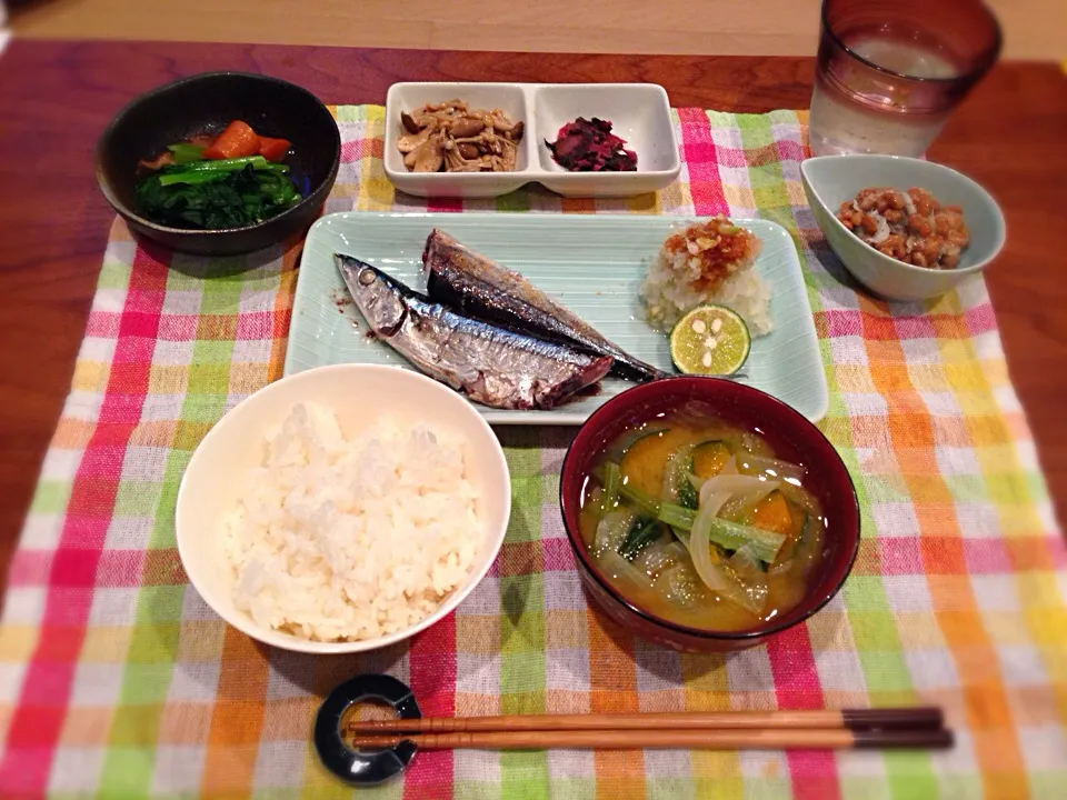 秋刀魚定食|あきぷーさん