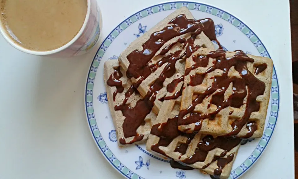 #proteinwaffle #protein #waffle #breakfast #Chocolate #healthy|Wilk Sytyさん