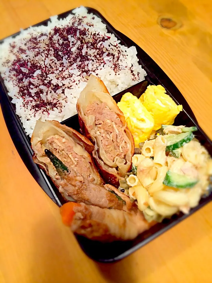 Snapdishの料理写真:餃子の皮で春巻き弁当🍱|meyou..さん