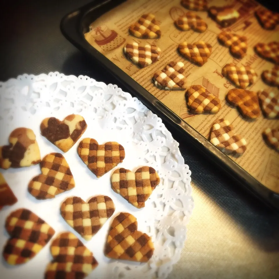 Cocoa & Espresso Cookie  ココアとコーヒーのクッキー  難しかったです〜〜💦あんなに綺麗に作れるウサコさん、凄すぎです✨✨|ミーさん