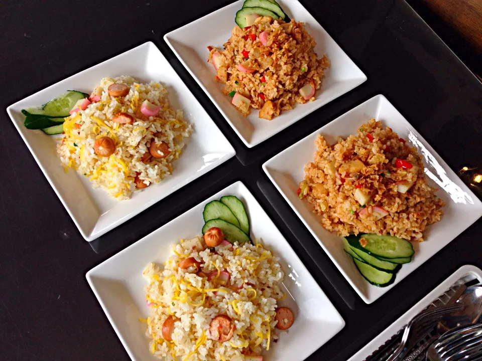 Japanese fried rice & Indonesian fried rice (nasi goreng)|viviさん