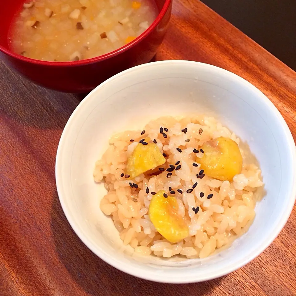 秋の味覚離乳食【栗ごはん】|ベッティーさん