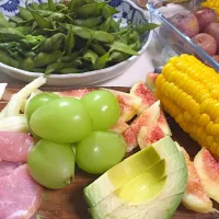 Snapdishの料理写真:Vegetables, fruit and prosciutto|Mary Annさん